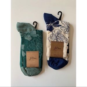 J Crew Athletic Crew Socks Lot of Two